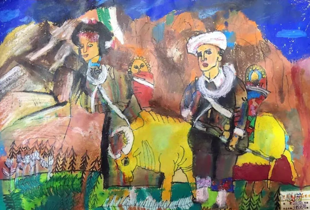 儿童画作品赏析—异域万种的民族风情！