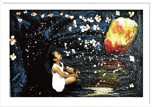 儿童画赏析—孩子们画笔下的迷人夜景！