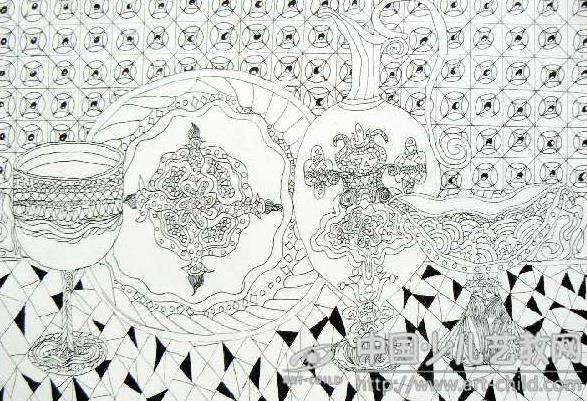 儿童装饰画创作活动《瓷砖设计师》