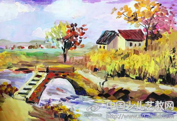 水粉画风景写生的技法