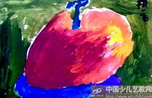 解析诱人的红苹果画法