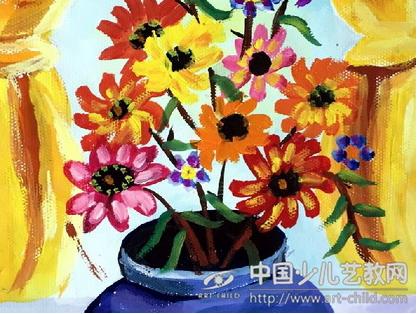 少儿水粉画入门：着色顺序