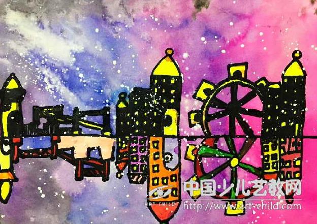 油画云地绘画分解步骤