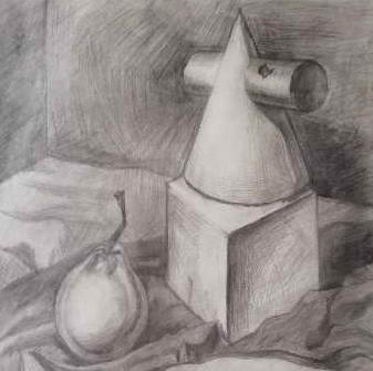 静物的基础透视_曲线形体透视