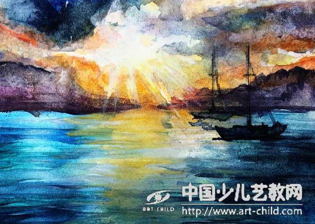 水彩画技法之干擦画法