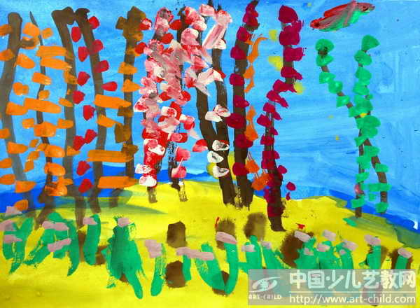 儿童作文赏析《春天来了》