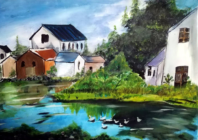 《少儿画苑》儿童画赏析——梦幻般的色彩，童话般的风景！