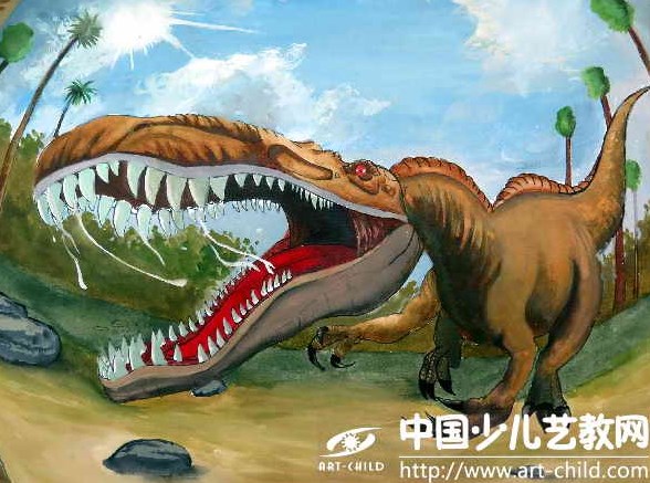 儿童画恐龙，展现他们眼中的生命奇迹！