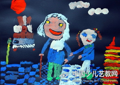 儿童画赏析：儿童画笔下的奶奶形象