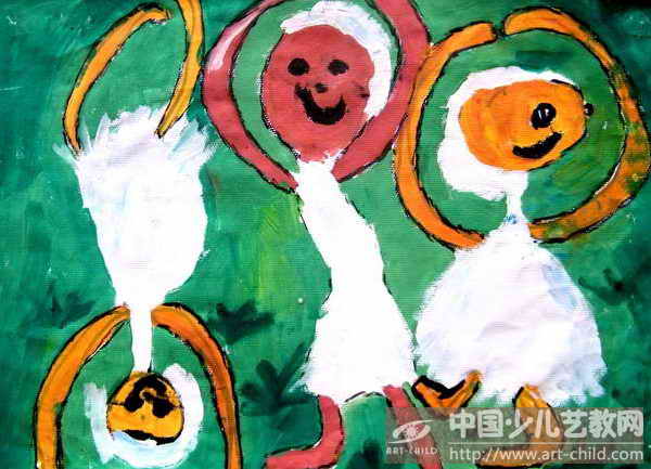 瞧，我跳的多好—《少儿画苑》国际少儿书画大赛作品赏析