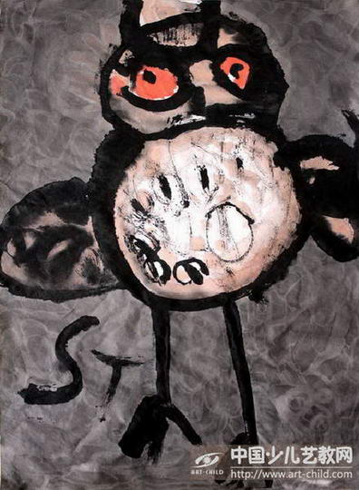 黑夜给了我橙色的眼睛—《少儿画苑》国际少儿书画大赛作品赏析