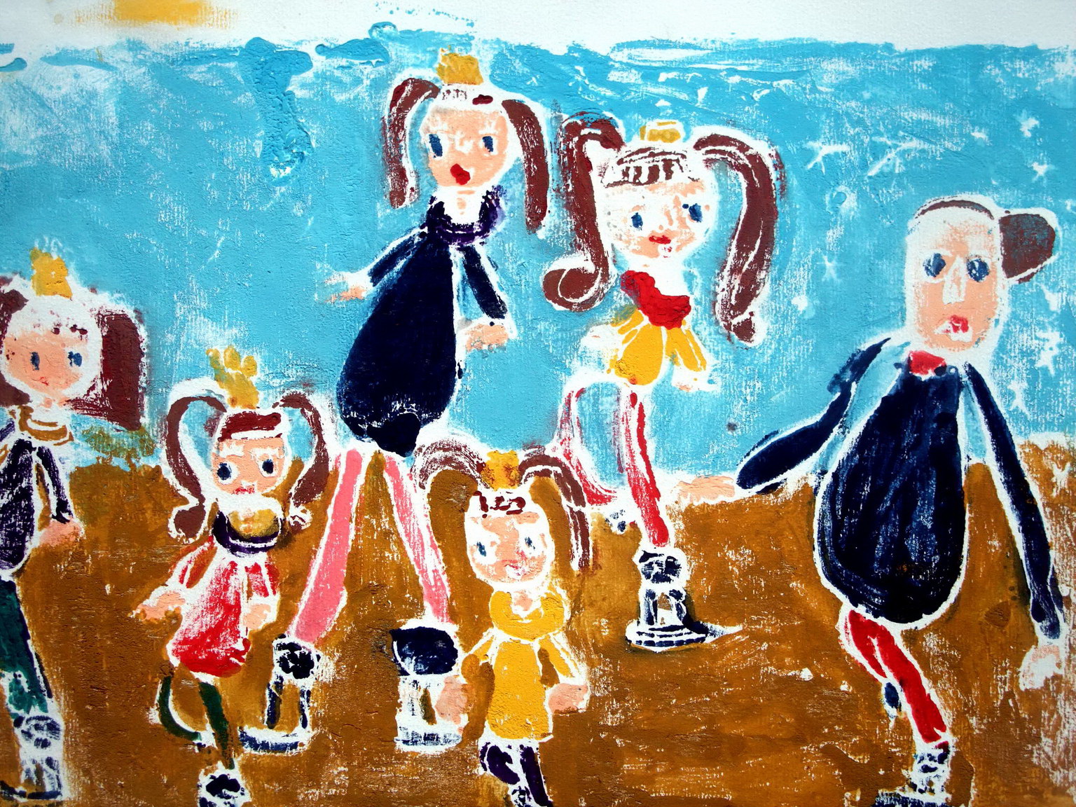 溜冰—《少儿画苑》国际少儿书画大赛作品赏析