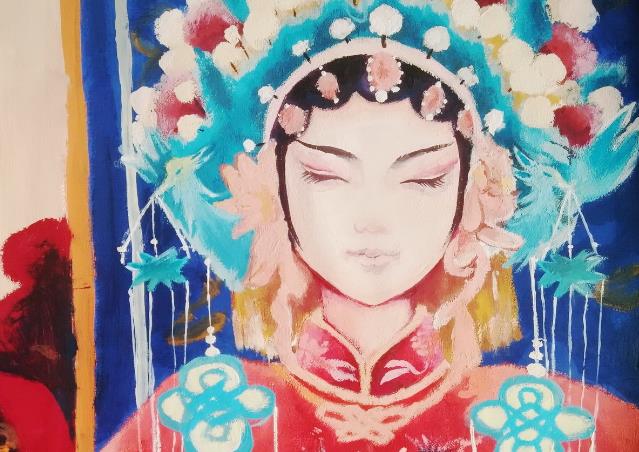 戏子—《少儿画苑》国际少儿书画大赛作品赏析
