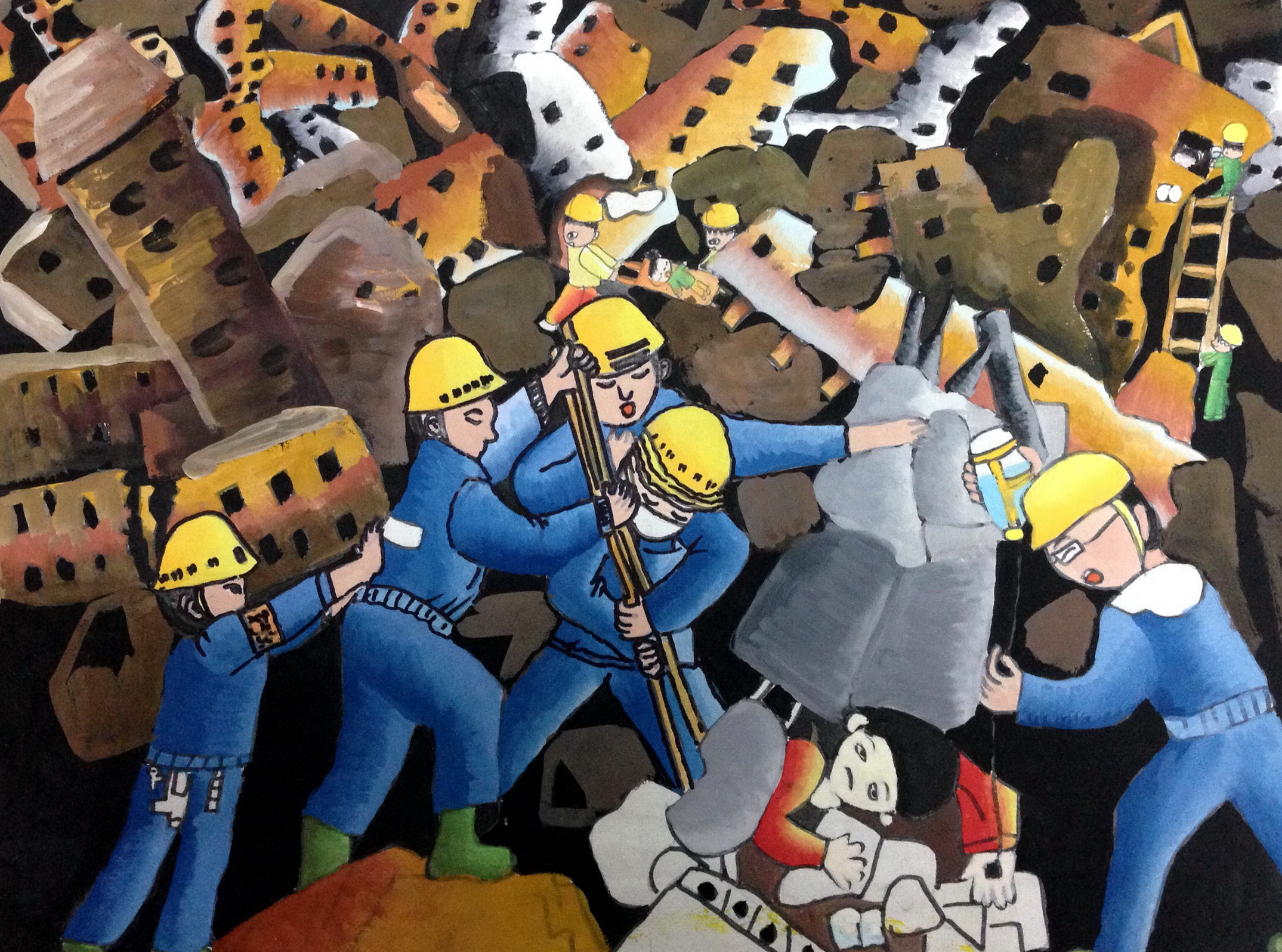 争分夺秒—《少儿画苑》国际少儿书画大赛作品赏析