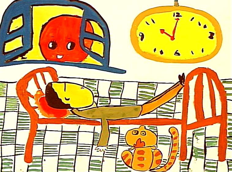 懒爸爸—《少儿画苑》国际少儿书画大赛作品赏析