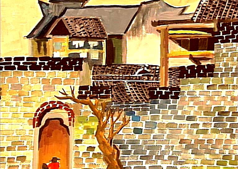 古墙—《少儿画苑》国际少儿书画大赛作品赏析