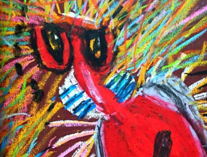 山魈—《少儿画苑》国际少儿书画大赛作品赏析