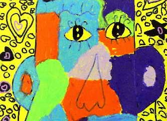 长脸—《少儿画苑》国际少儿书画大赛作品赏析