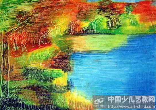 风景—《少儿画苑》国际少儿书画大赛作品赏析