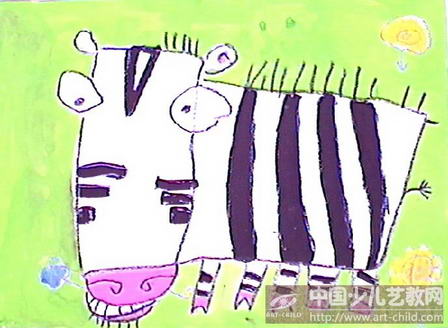 可爱的小牛—《少儿画苑》国际少儿书画大赛作品赏析