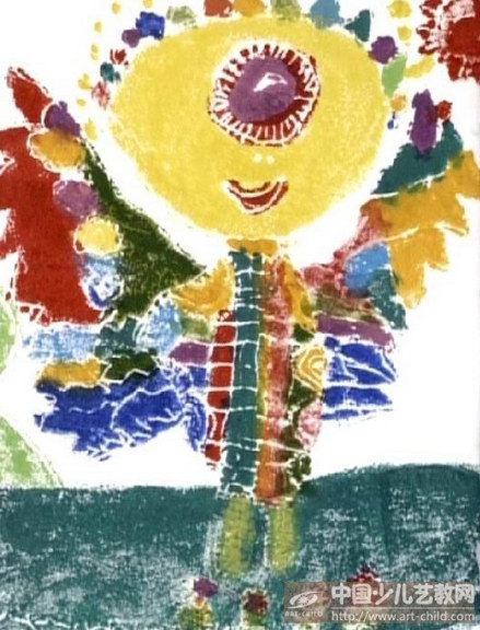 太阳鸟—《少儿画苑》国际少儿书画大赛作品赏析