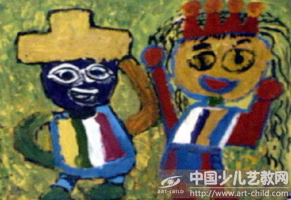 我们来表演-《少儿画苑》国际少儿书画大赛作品赏析