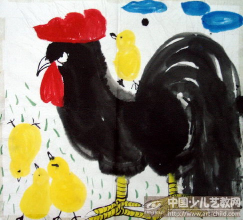 幸福的一家—《少儿画苑》国际少儿书画大赛作品赏析