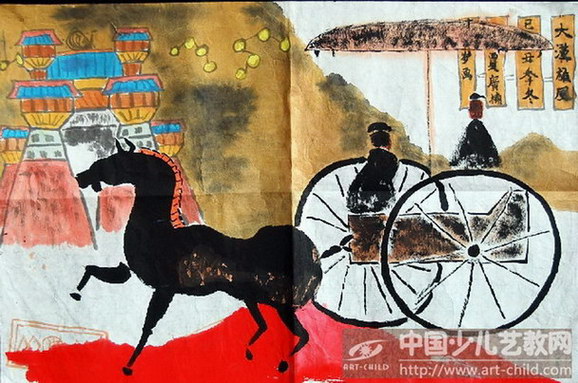 大汉雄风——少儿画苑国际少儿书画大赛作品赏析
