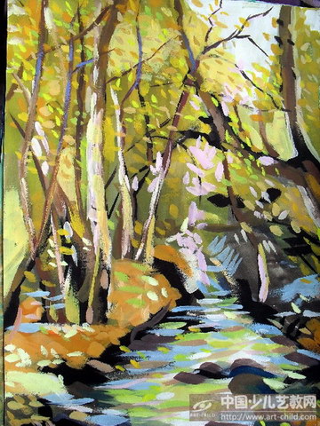 风景——《少儿画苑》国际少儿书画大赛作品赏析