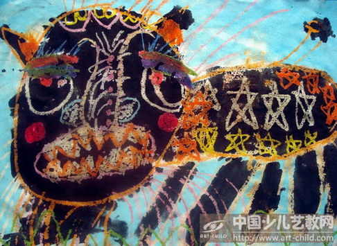 狮子——《少儿画苑》国际少儿书画大赛