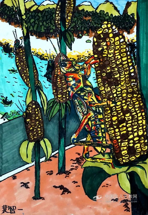 伪装者—《少儿画苑》国际少儿书画大赛作品赏析