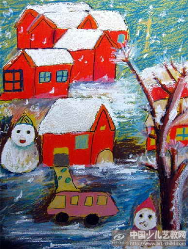 冬天的童画——《少儿画苑》国际少儿书画大赛作品赏析