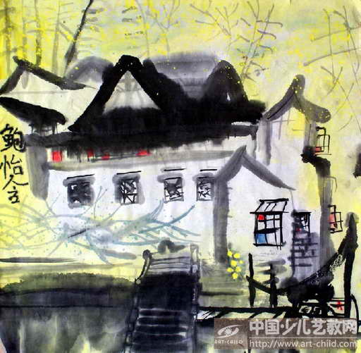 小城之春——《少儿画苑》国际少儿书画大赛作品赏析