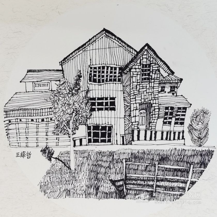 屋—《少儿画苑》国际少儿书画大赛作品赏析