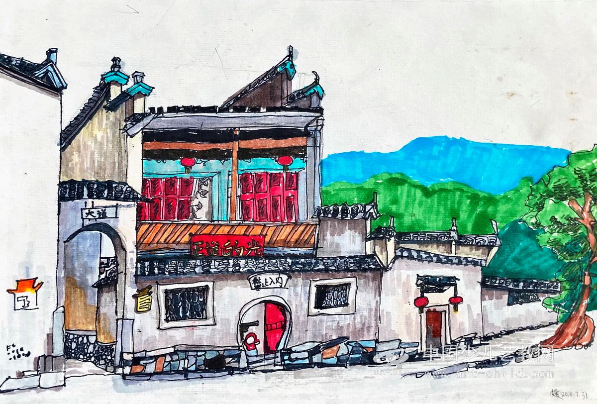 江南—《少儿画苑》国际少儿书画大赛作品赏析