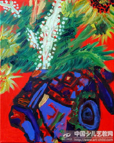 向日葵——《少儿画苑》国际少儿书画大赛作品赏析