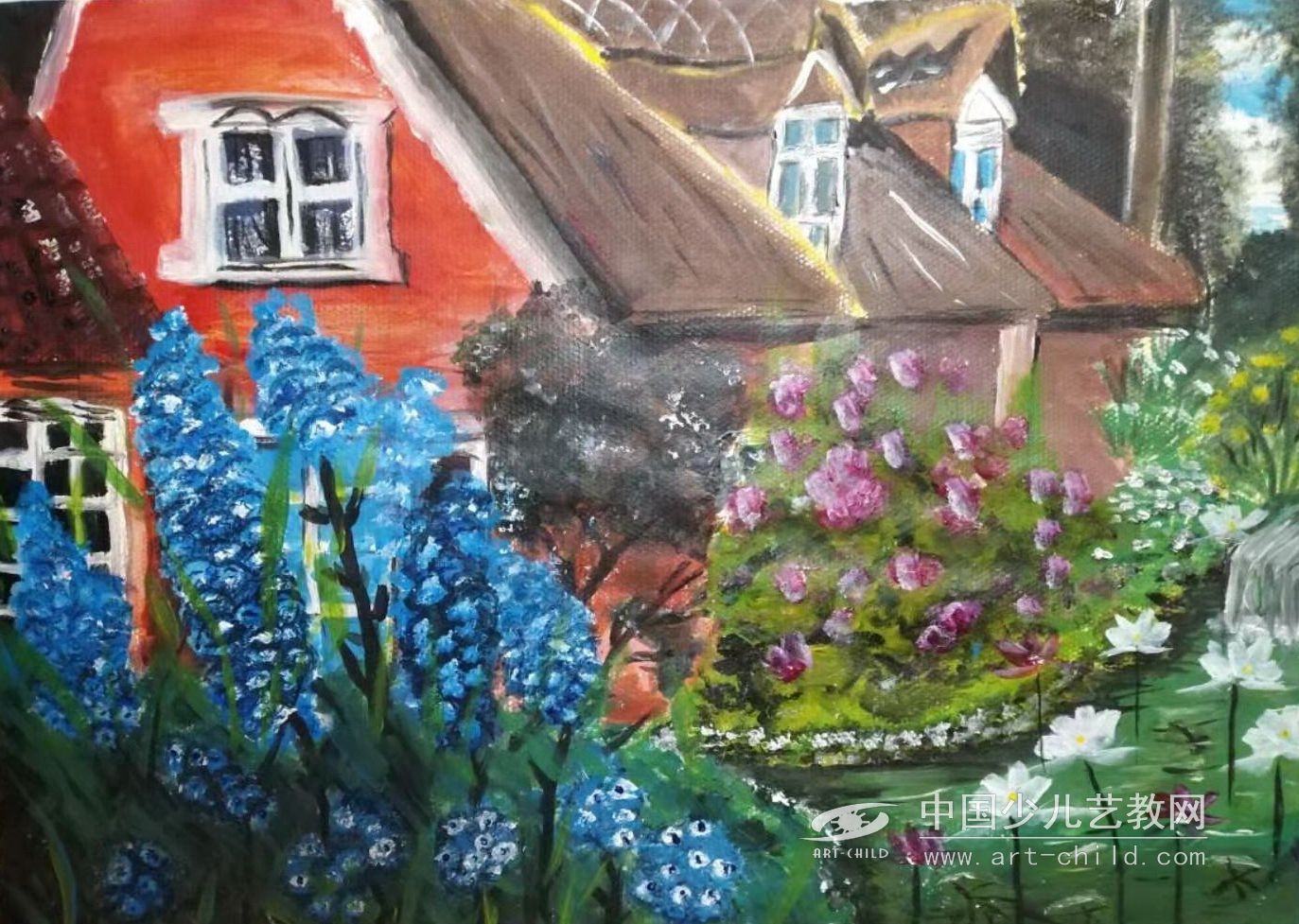 美丽的家乡—《少儿画苑》国际少儿书画大赛作品赏析