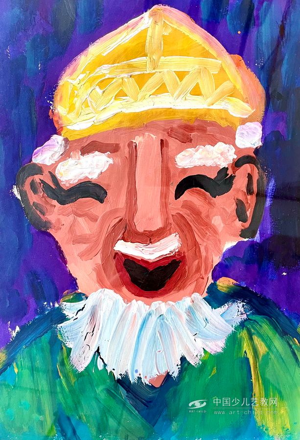 人物写生—《少儿画苑》国际少儿书画大赛作品赏析