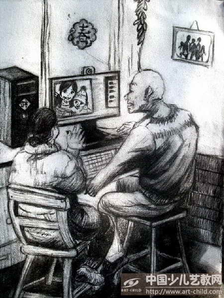 问候——《少儿画苑》国际少儿书画大赛作品赏析