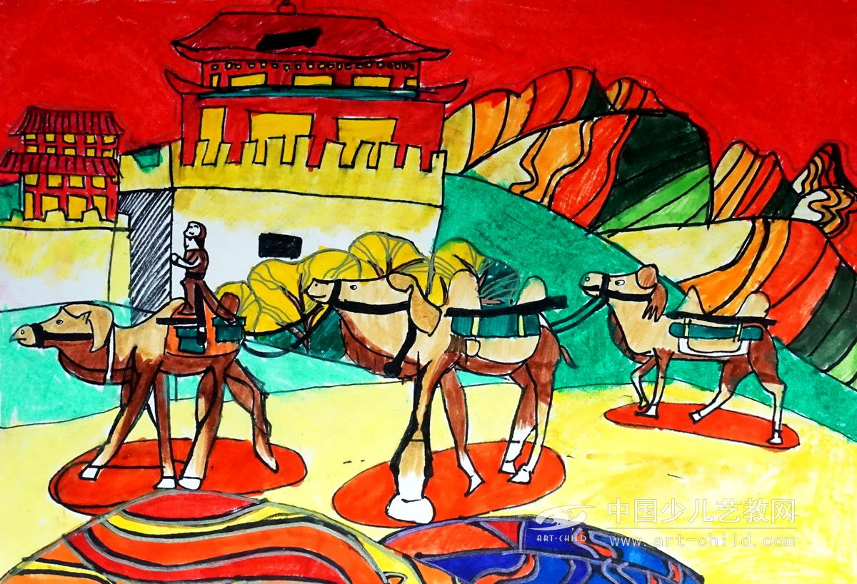 红色中国—《少儿画苑》国际少儿书画大赛作品赏析