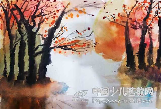 探索水彩画技法：热画法与冷画法的艺术魅力