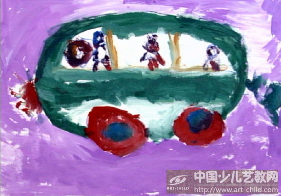 冬瓜车——《少儿画苑》国际少儿书画大赛