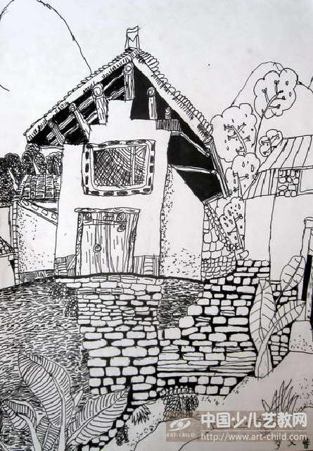 苗乡风情——《少儿画苑》国际少儿书画大赛作品赏析