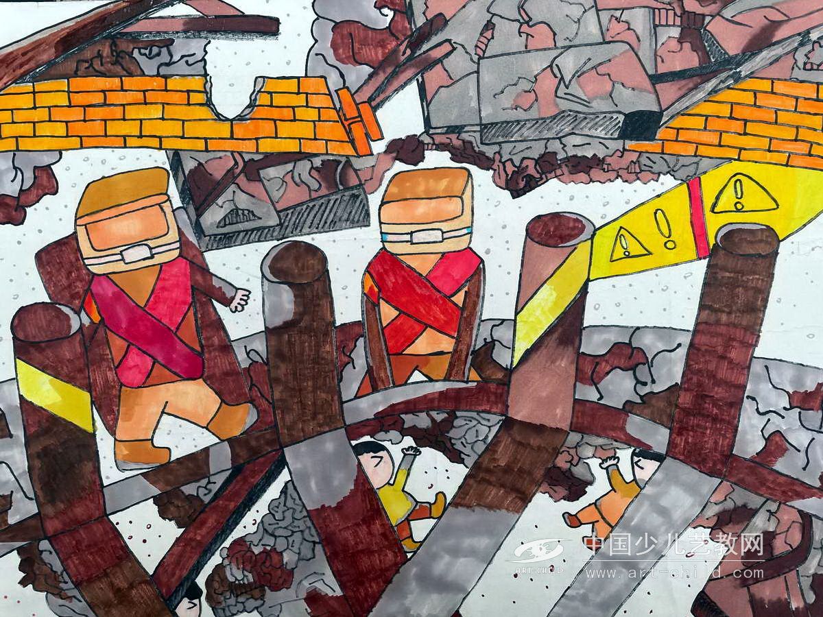 救助—《少儿画苑》国际少儿书画大赛作品赏析