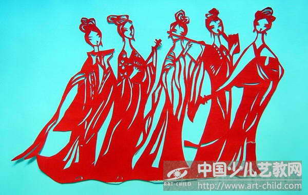 仕女图——《少儿画苑》国际少儿书画大赛