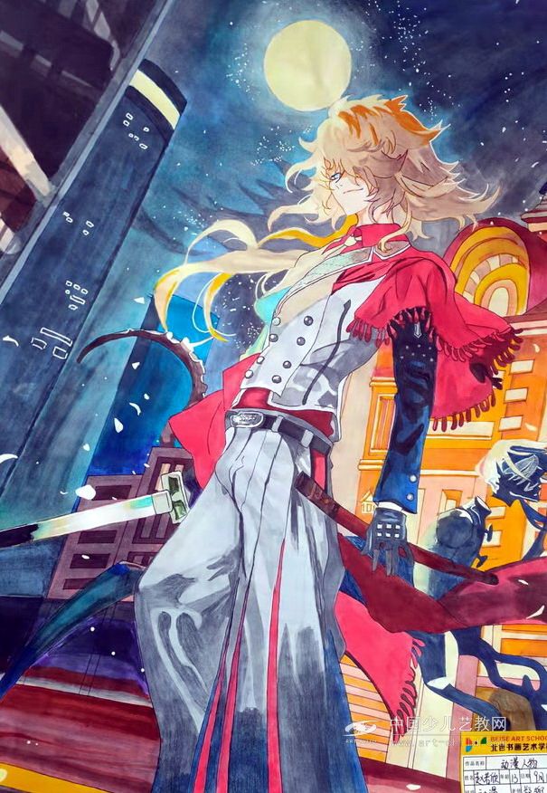 动漫人物—《少儿画苑》国际少儿书画大赛作品赏析