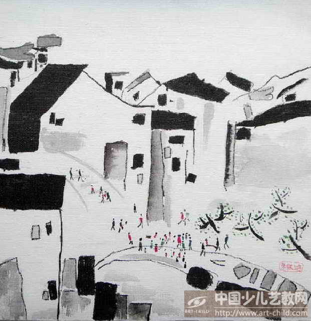 印象吴冠中——《少儿画苑》国际少儿书画大赛作品赏析
