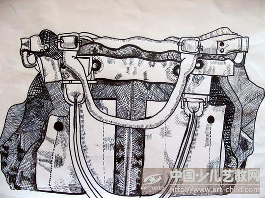 写生皮包——《少儿画苑》国际少儿书画大赛