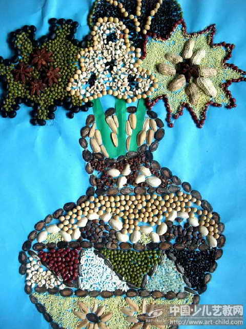 五彩的花瓶——《少儿画苑》国际少儿书画大赛作品赏析