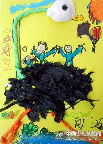 骑着鸵鸟去旅行——《少儿画苑》国际少儿书画大赛